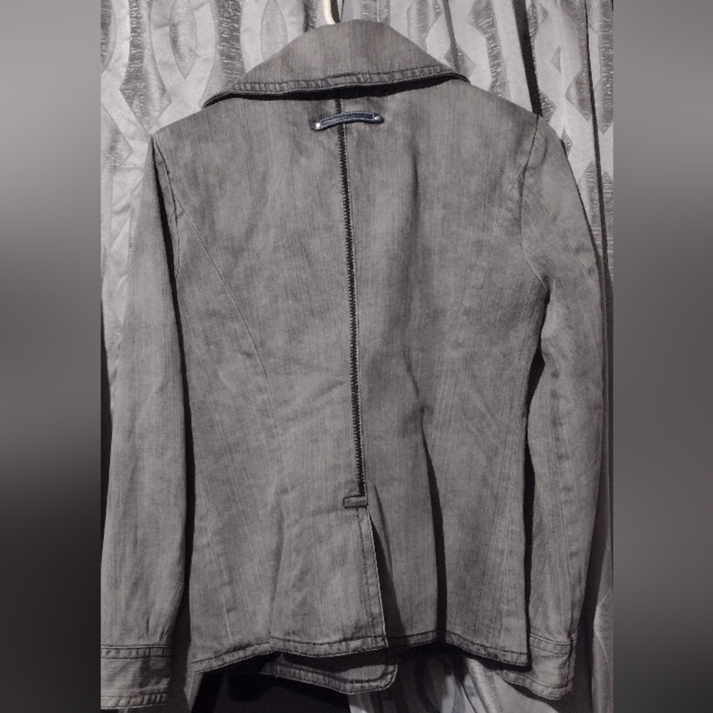Sperry Topsider Gray 7 Button Jacket Size Small - image 2